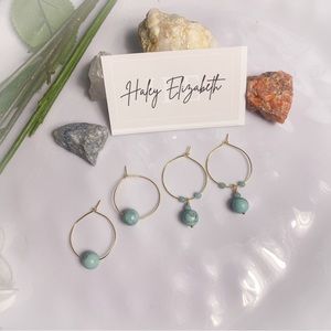 Turquoise Earrings - Set of 2 Pairs